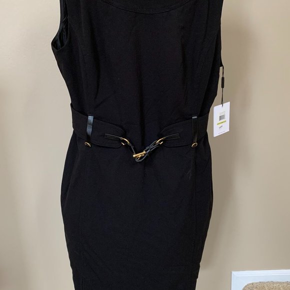 Calvin Klein Collection | Dresses | Calvin Klein Black Sheath Dress With Gold Buttons Back Zipper And Front Belt | Poshmark Calvin Klein Collection | Dresses | Calvin Klein Black Sheath Dress With Gold Buttons Back Zipper And Front Belt | Poshmark
